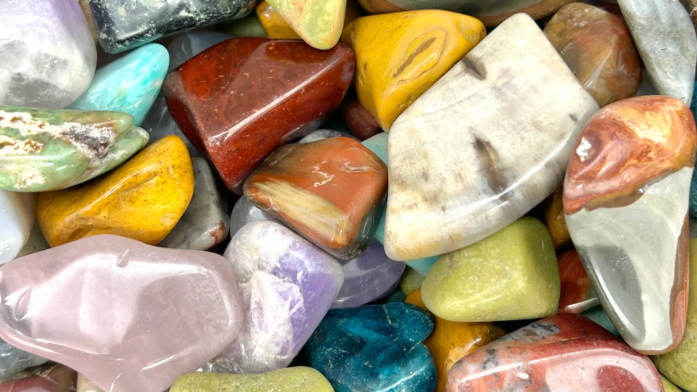 Tumbled Stone Crystal River Gems