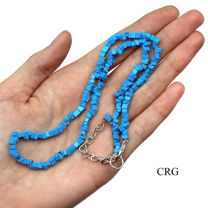 Turquoise Inspired Strand Chip Choker Necklace (4 Pieces) Wholesale Crystal Gemstone JewelryCrystal River Gems