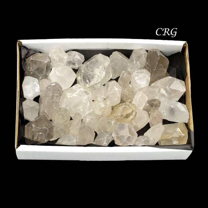 Quartz Point Rough Small Flat (1 Flat) Size 1 to 2 Inches Bulk Wholesale Lot