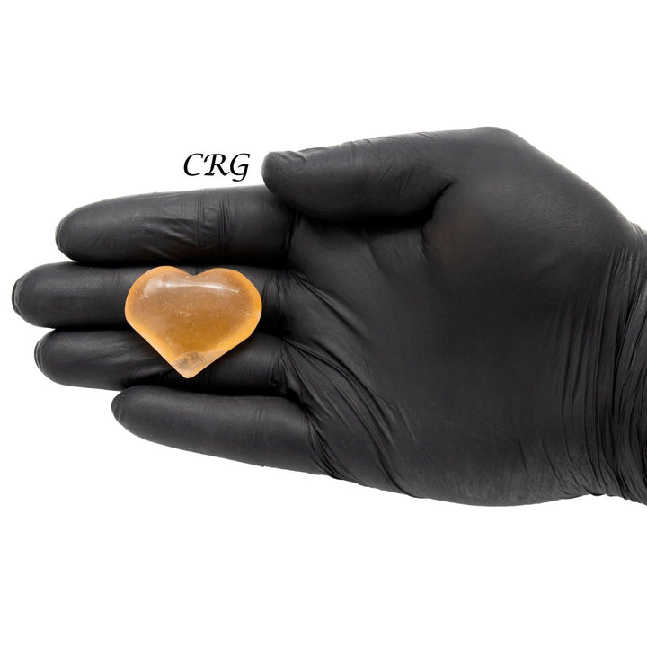 Red Selenite Puffy Heart (4 Pieces) Size 40 to 45 mm Crystal Gemstone ShapesCrystal River Gems