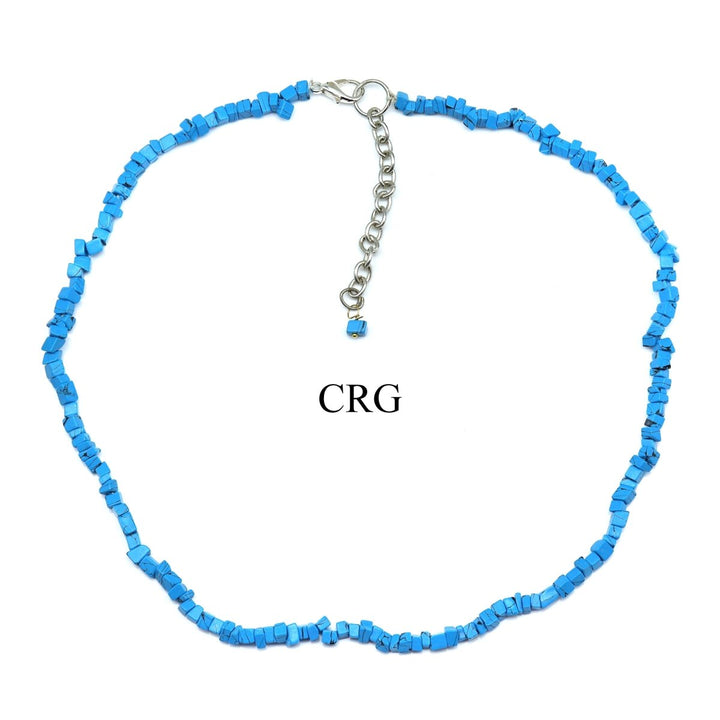 Turquoise Inspired Strand Chip Choker Necklace (4 Pieces) Wholesale Crystal Gemstone JewelryCrystal River Gems