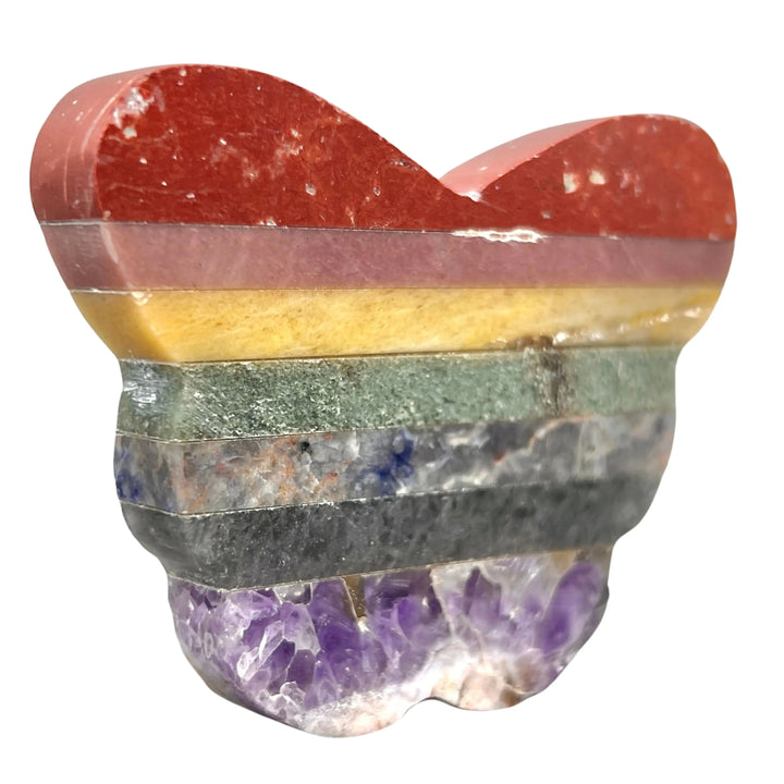 7 Stone Butterfly Slab (1 Piece) Size 3 Inches Crystal Gemstone ShapeCrystal River Gems
