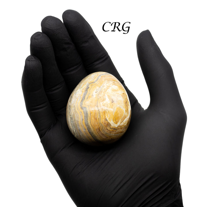 Yellow Banded Onyx Eggs (1 Kilogram) Size 2 to 5 Inches Bulk Wholesale Lot Crystal Gemstone Shapes