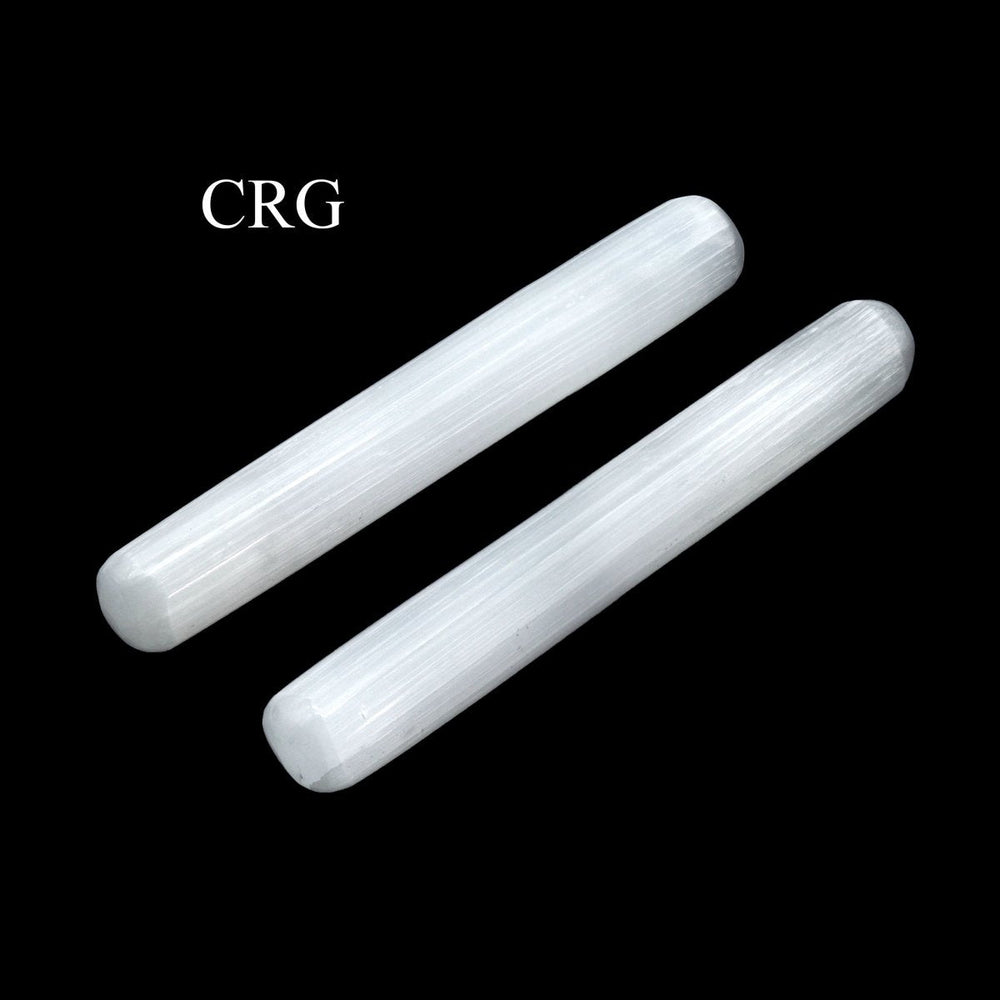 Selenite Massage Wand (4 Pieces) Size 5 to 6 Inches Crystal StickCrystal River Gems