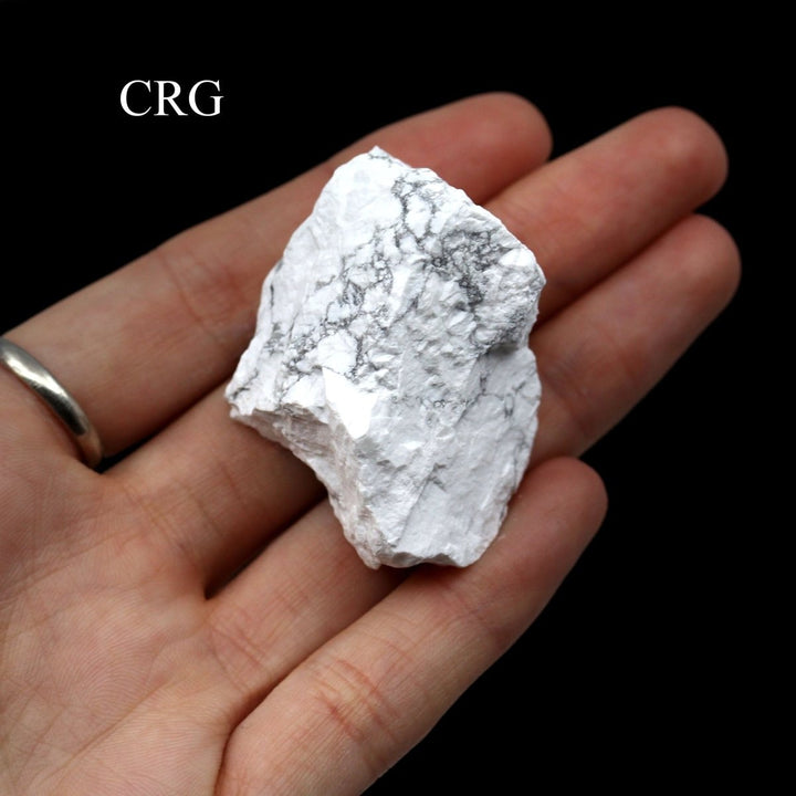 White Howlite Rough Pieces (Size 1 to 2 Inches) Raw Crystals Minerals GemstonesCrystal River Gems