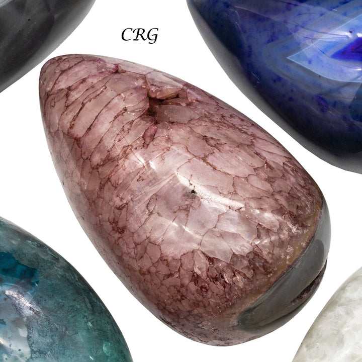 Agate Droplets Mixed Colors (2 Kilograms) Size 3 to 6 Inches Bulk Wholesale Lot Crystal Gemstone MineralsCrystal River Gems