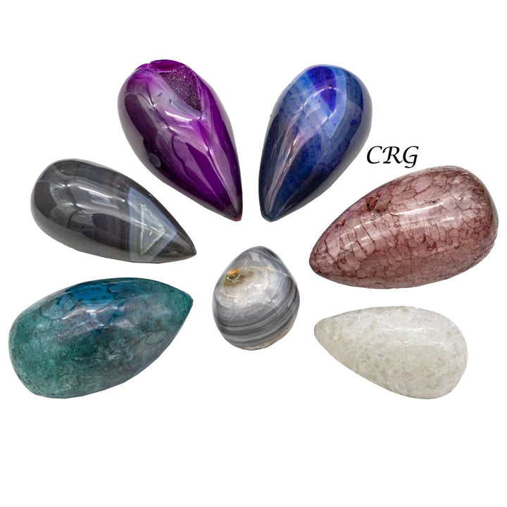 Agate Droplets Mixed Colors (2 Kilograms) Size 3 to 6 Inches Bulk Wholesale Lot Crystal Gemstone MineralsCrystal River Gems