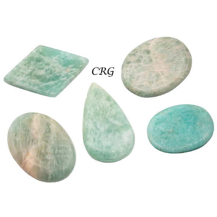 Amazonite Cabochons (75 Grams) Mixed Sizes Bulk Wholesale Lot Crystal MineralsCrystal River Gems