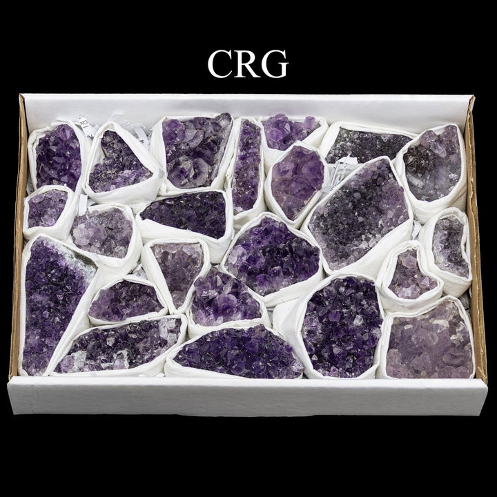 Amethyst Druzy Medium Flat (1 Flat) Size 1 to 3 Inches Bulk Wholesale Lot Crystal MineralsCrystal River Gems