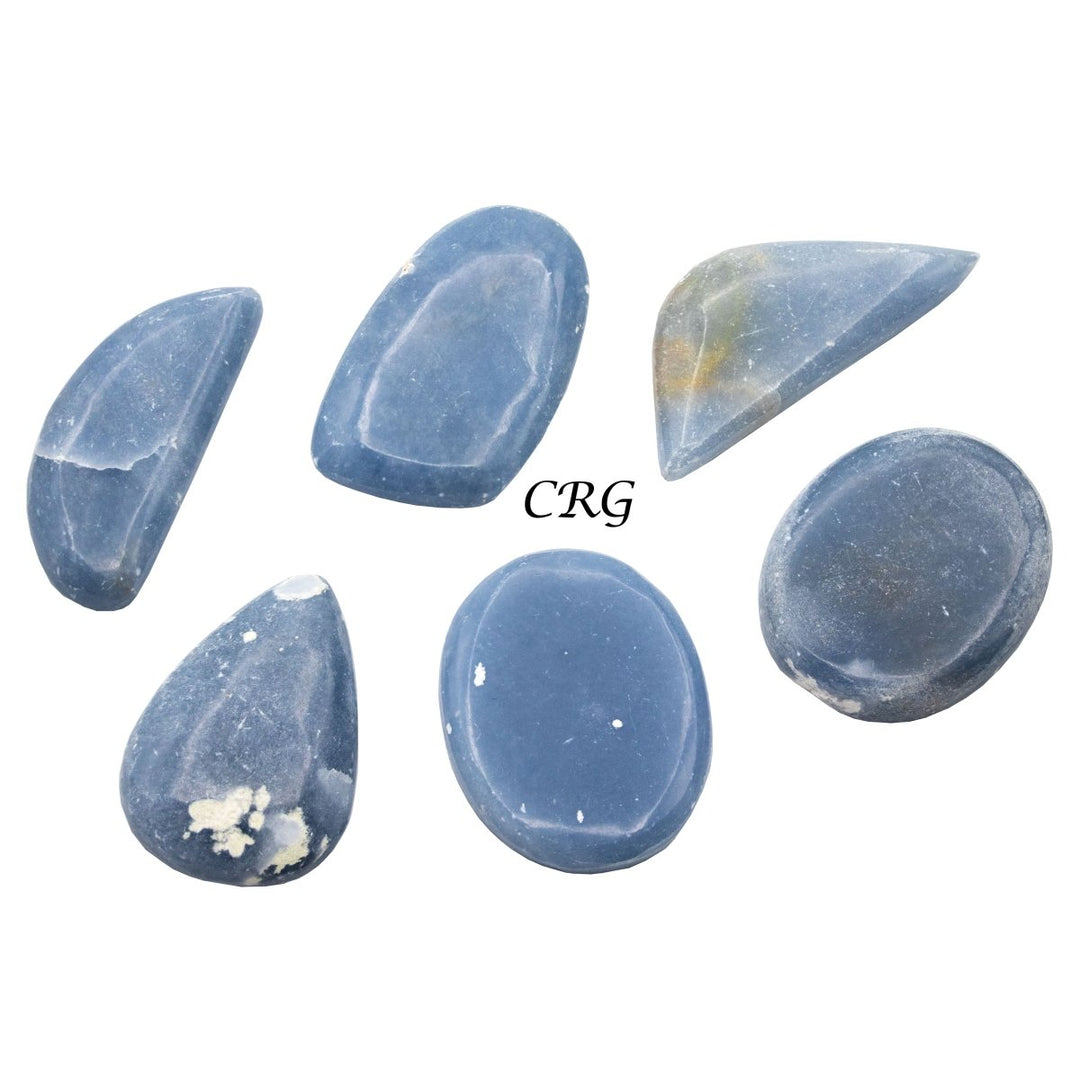 Angelite Cabochons (75 Grams) Mixed Sizes Bulk Wholesale Lot Crystal MineralsCrystal River Gems