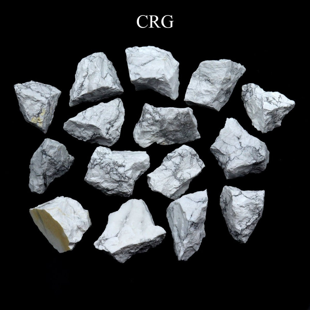 White Howlite Rough Pieces (Size 1 to 2 Inches) Raw Crystals Minerals Gemstones