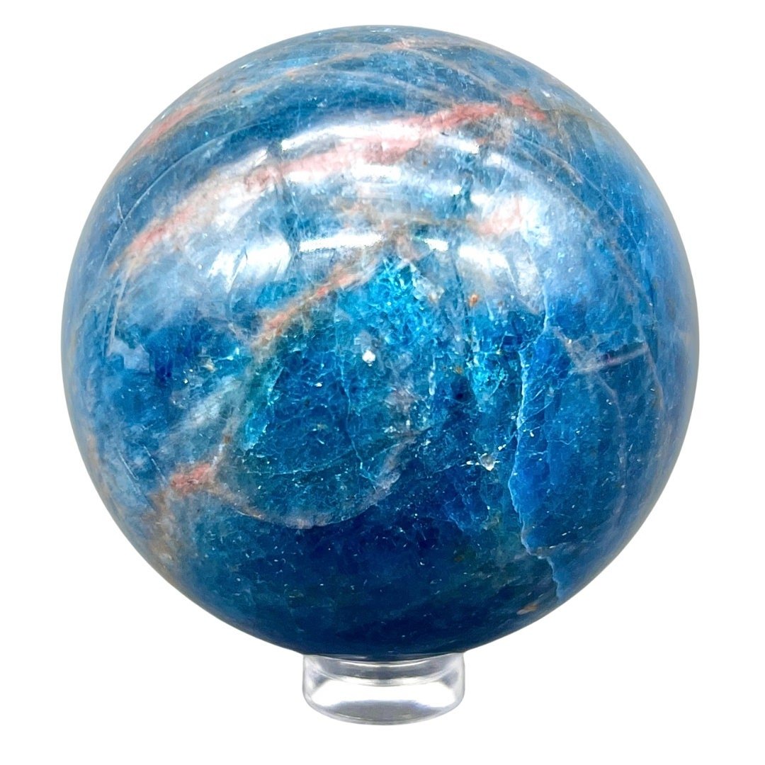 Blue Apatite Sphere (1 Kilogram) Size 50 to 80 mm Polished Crystal Gemstone ShapeCrystal River Gems