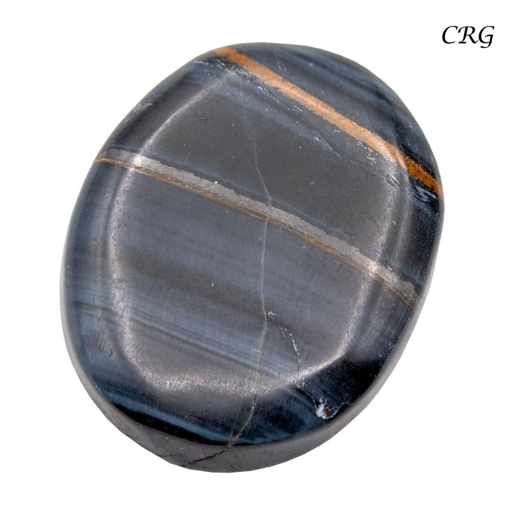 Blue Tiger's Eye Cabochons (75 Grams) Mixed Sizes Bulk Wholesale Lot Crystal Minerals