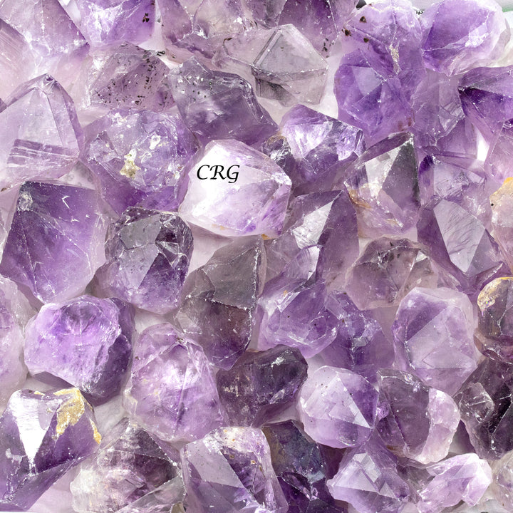 Amethyst Cathedral Points Medium Flat (1 Flat) Size 1.75 to 2 Inches Bulk Wholesale Lot Crystal Gemstone PointsCrystal River Gems