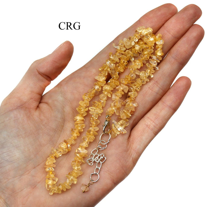 Citrine Strand Chip Choker Necklace (16 Inches) (4 Pieces)Crystal River Gems