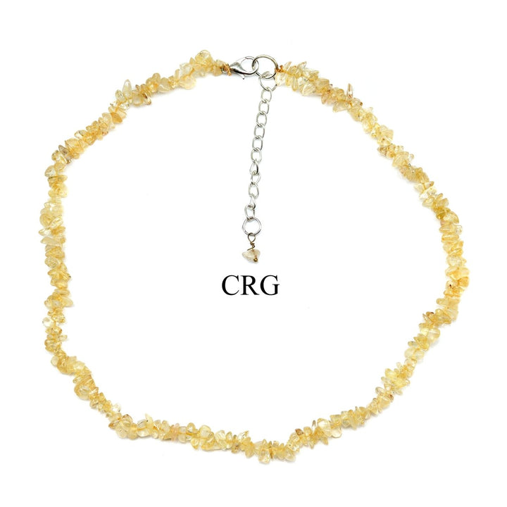 Citrine Strand Chip Choker Necklace (16 Inches) (4 Pieces)Crystal River Gems