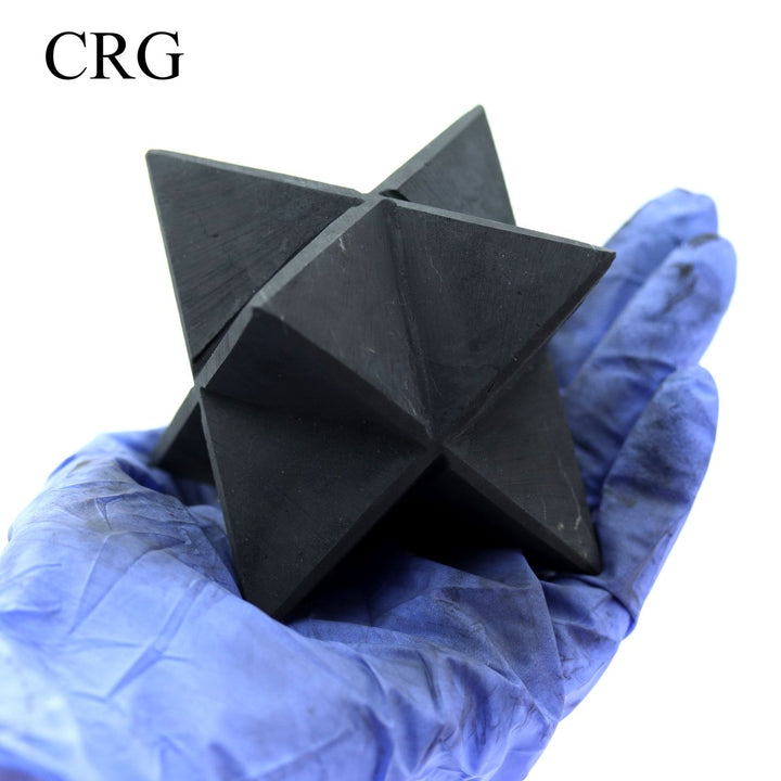 Shungite Merkaba Large (1 Piece) Size 8.5 cm Unpolished Crystal GemstoneCrystal River Gems