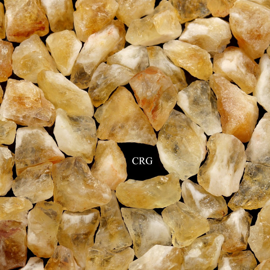 Rough Citrine (30 - 60 mm) (5 Kilograms) Rough Citrine Crystal Wholesale LotCrystal River Gems