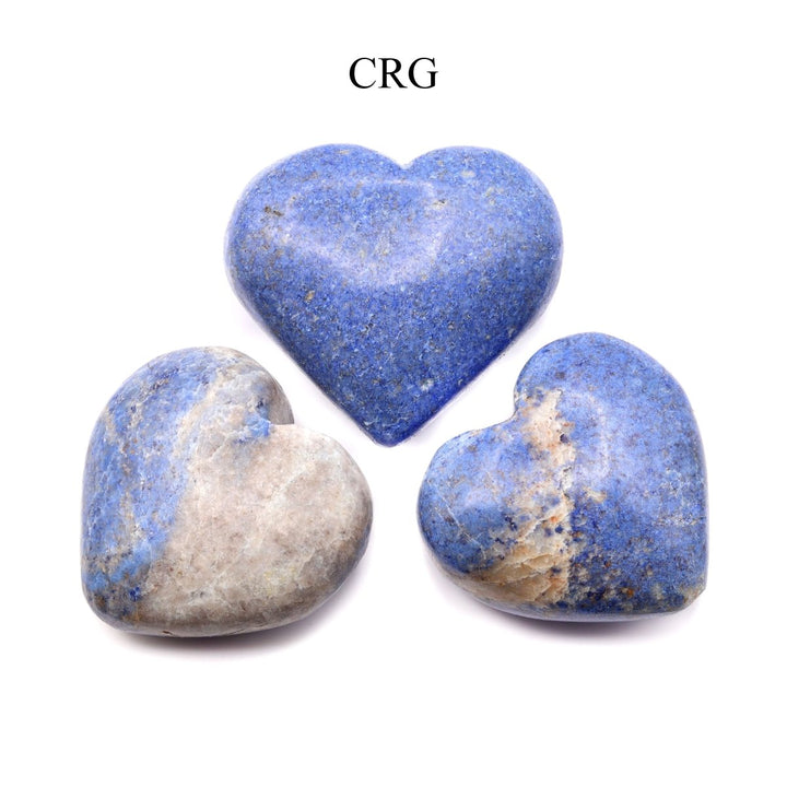 Dumortierite Heart (30 - 45 mm) (1 Pc) Blue Polished Crystal GemstoneCrystal River Gems