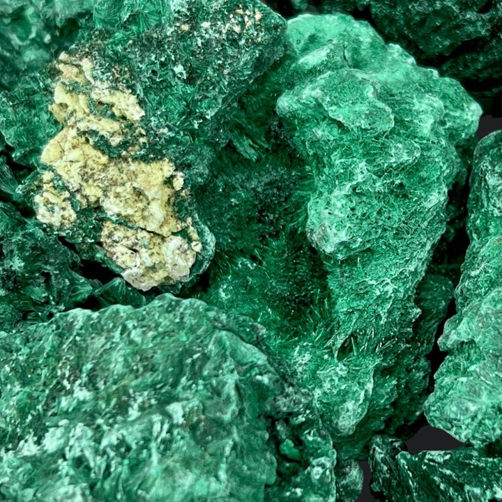Fibrous Malachite Mixed Sizes Bulk Wholesale Lot Raw Crystals Minerals GemstonesCrystal River Gems