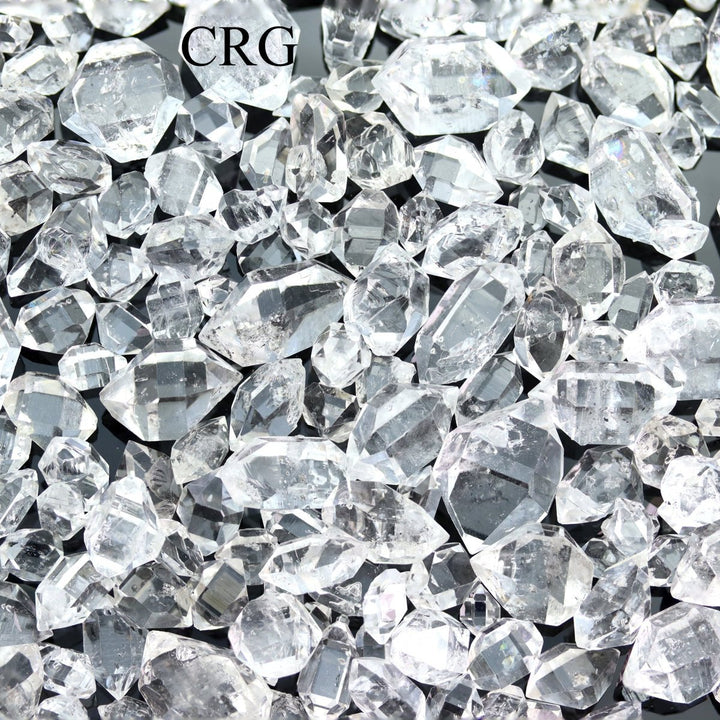 Herkimer - Like Diamond Quartz Double Terminated Points (5 Grams) Size 6 to 18 mm Medium Bulk Wholesale Lot CrystalCrystal River Gems