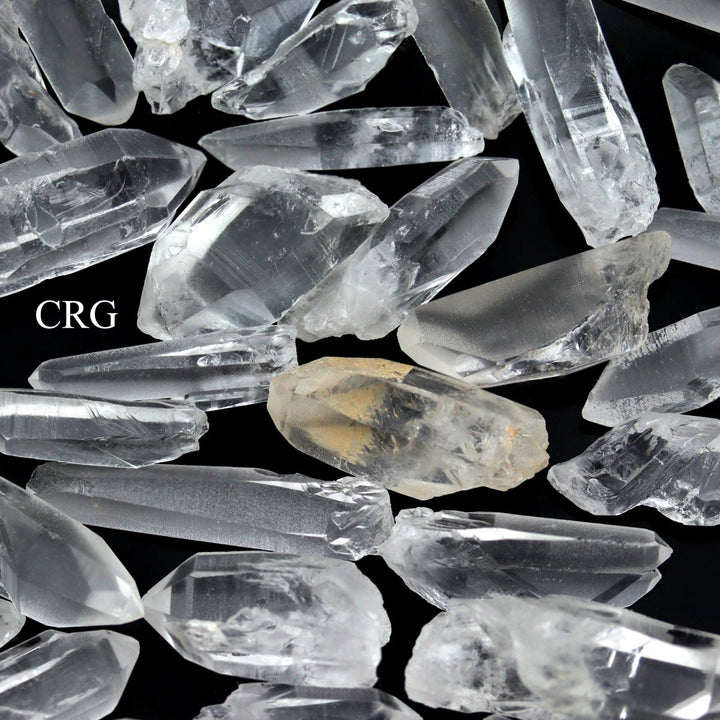 Laser Quartz Points (1 Pound) Size 0.5 to 2.5 Inches Clear Crystal Gemstone LotCrystal River Gems