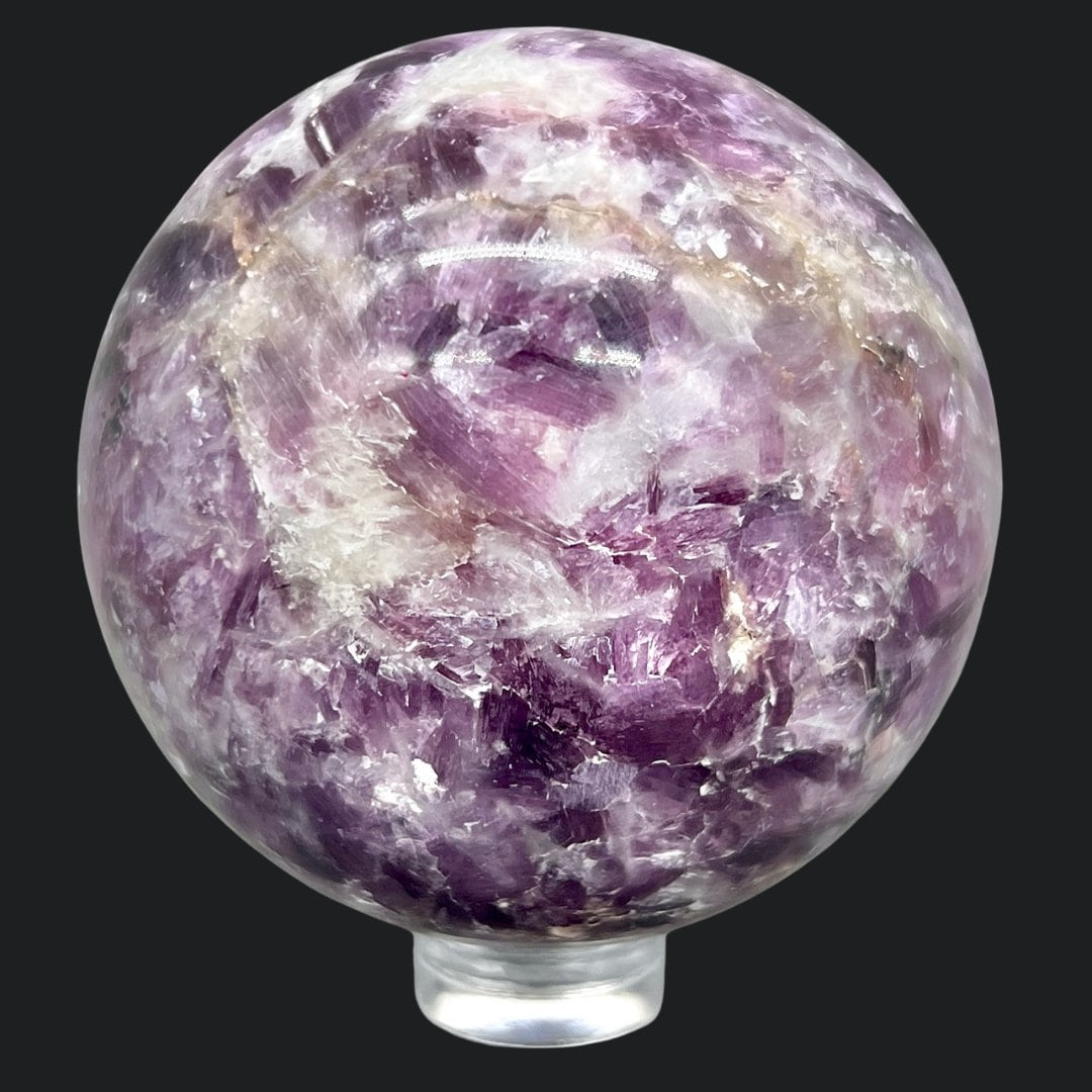 Lepidolite Sphere (1 Piece) (2.5 to 3 Inches)Crystal River Gems