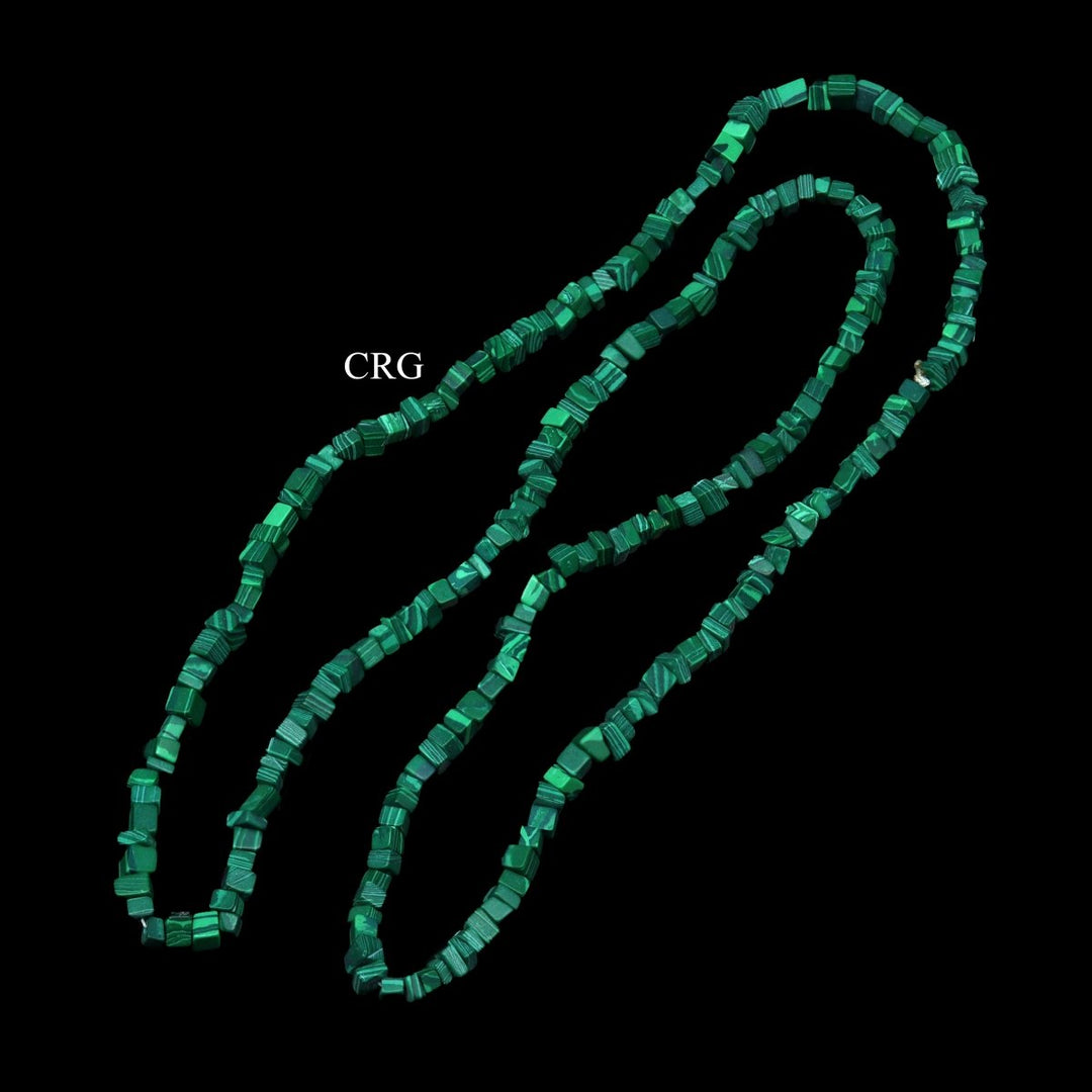 Malachite - Inspired Strand Chip Necklace (1 Piece) Size 32 Inches Long Crystal JewelryCrystal River Gems