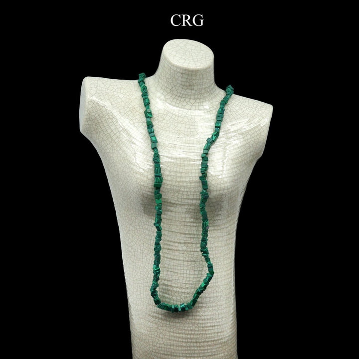 Malachite - Inspired Strand Chip Necklace (1 Piece) Size 32 Inches Long Crystal JewelryCrystal River Gems