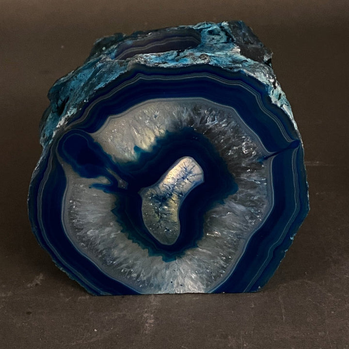 Mixed Agate Large Tea Light Candle HolderCrystal River Gems