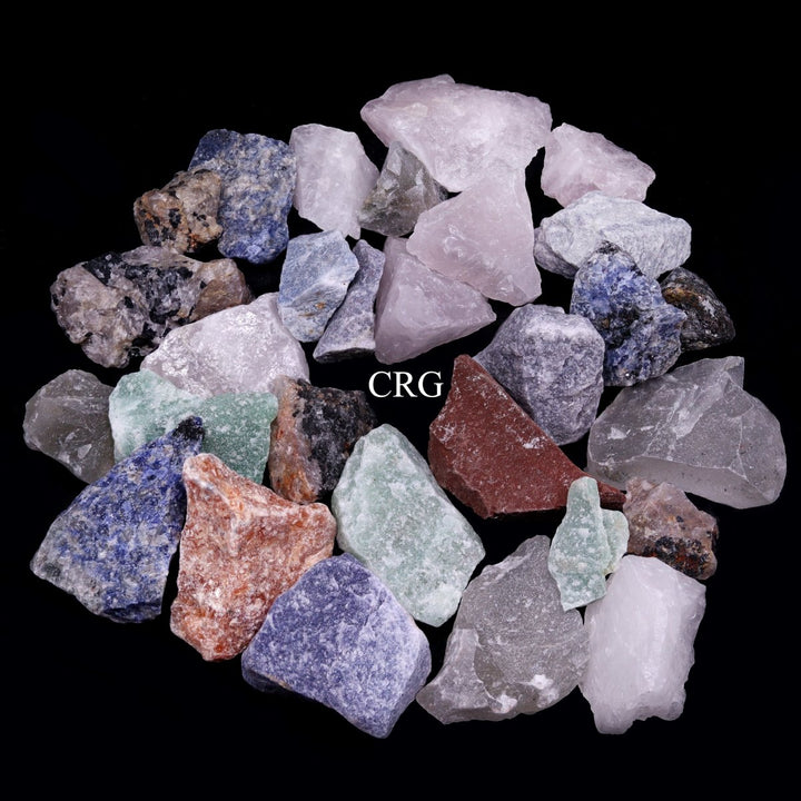 Mixed Crystal Rough (1 Kilogram) Size 20 to 40 mm Bulk Wholesale Lot Gemstone MineralsCrystal River Gems