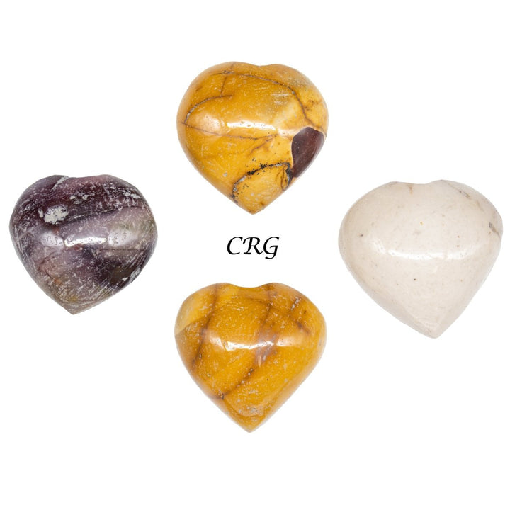 Mookaite Puffy Heart 1 to 1.5 inch (1 Piece)Crystal River Gems