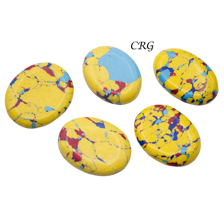 Mosaic Jasper Cabochons (75 Grams) Mixed Sizes Bulk Wholesale Lot Crystal MineralsCrystal River Gems