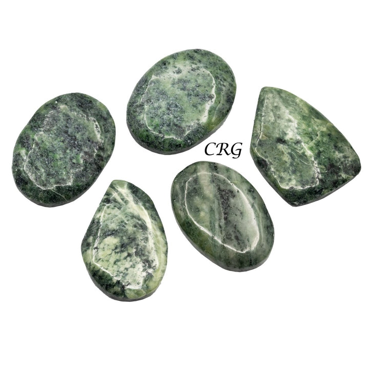 Nephrite Jade Cabochons (75 Grams) Mixed Sizes Bulk Wholesale Lot Crystal MineralsCrystal River Gems