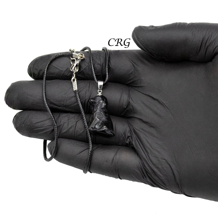 Obsidian Figured Necklace Pendant (3 Pieces) Size 1 Inch Mystery Crystal Charm SetCrystal River Gems