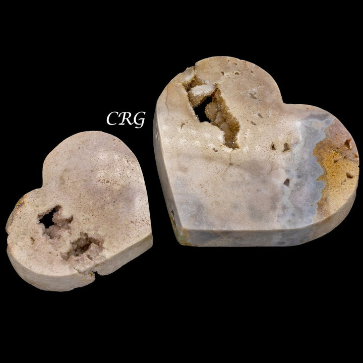 Pink Amethyst Hearts (1 Kilogram) Size 2 to 5 Inches Large Crystal Gemstone ShapeCrystal River Gems