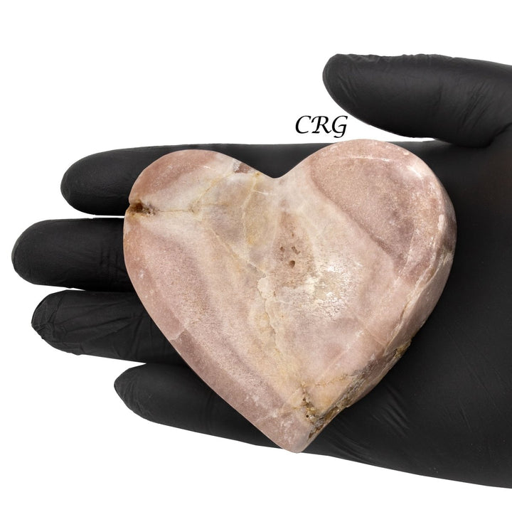 Pink Amethyst Hearts (1 Kilogram) Size 2 to 5 Inches Large Crystal Gemstone ShapeCrystal River Gems