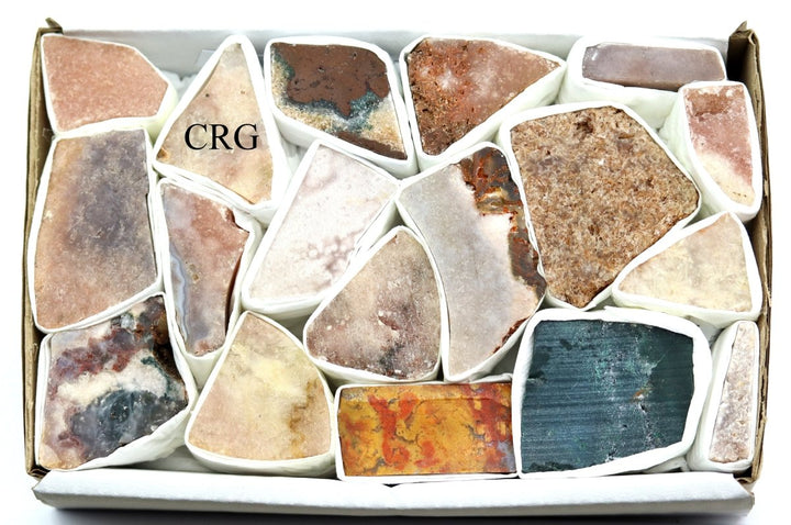 Pink Amethyst Multicolor Small Flat (1 Flat) Size 1 to 2 Inches Bulk Wholesale Lot Crystals MineralsCrystal River Gems