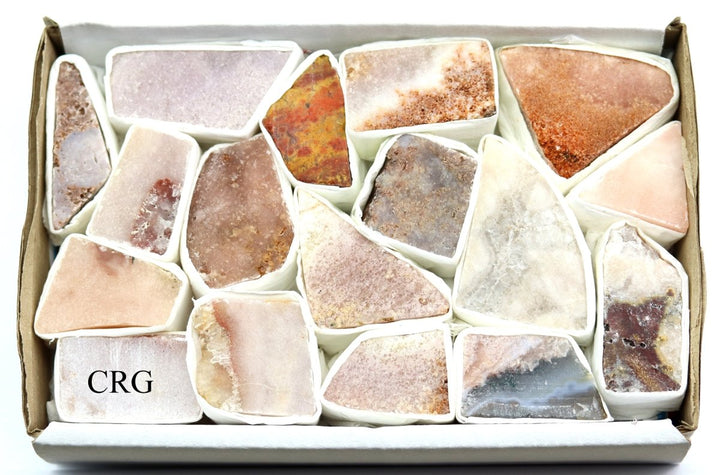 Pink Amethyst Multicolor Small Flat (1 Flat) Size 1 to 2 Inches Bulk Wholesale Lot Crystals MineralsCrystal River Gems