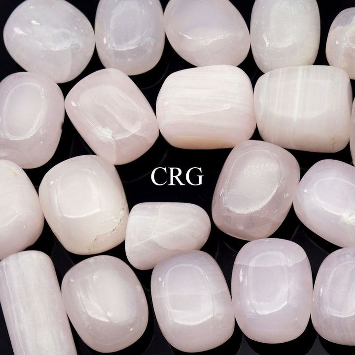 Pink Mangano Calcite Tumbled (1 Kilogram) Size 1 to 2 Inches Bulk Wholesale Lot Crystal Gemstone MineralsCrystal River Gems
