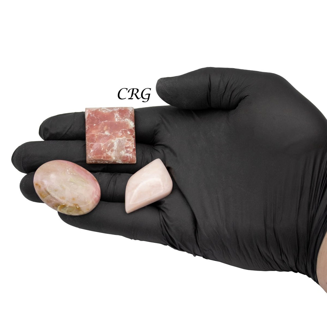 Pink Opal Cabochons (75 Grams) Mixed Sizes Bulk Wholesale Lot Crystal Minerals