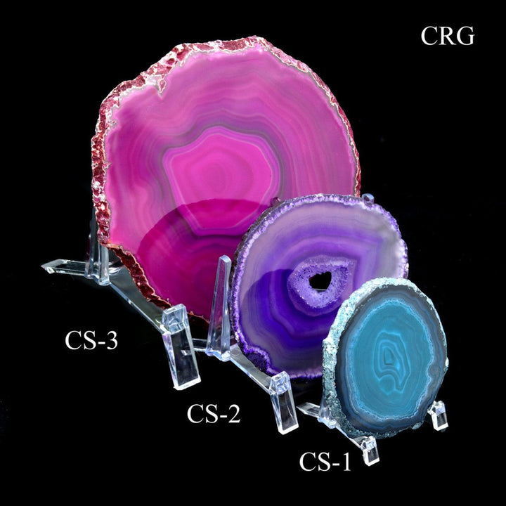 Plastic Small Slab Stand (1 Piece) Size 2.5 by 2 Inches Home Decor DisplayCrystal River Gems