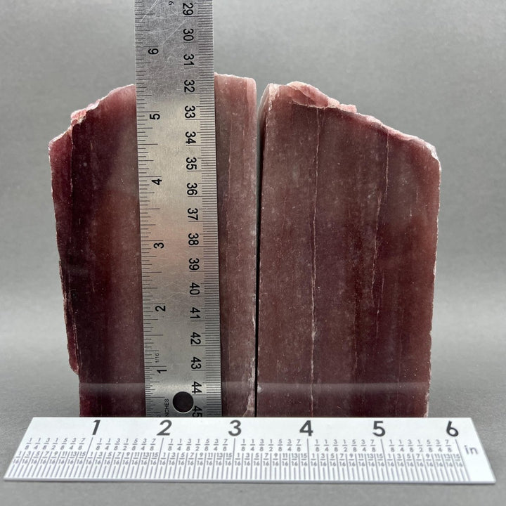 Polished Strawberry Quartz Bookends (4 - 8") AVG (1 Pair) Gemstone Home Decor Wholesale Crystal SupplyCrystal River Gems