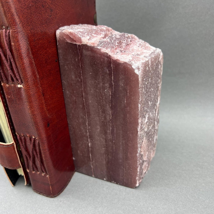 Polished Strawberry Quartz Bookends (4 - 8") AVG (1 Pair) Gemstone Home Decor Wholesale Crystal SupplyCrystal River Gems