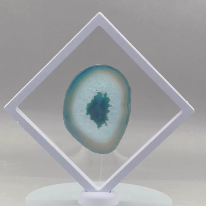 White Floating Frame 3D Display Holder Stand (Choose Multiple Sizes)