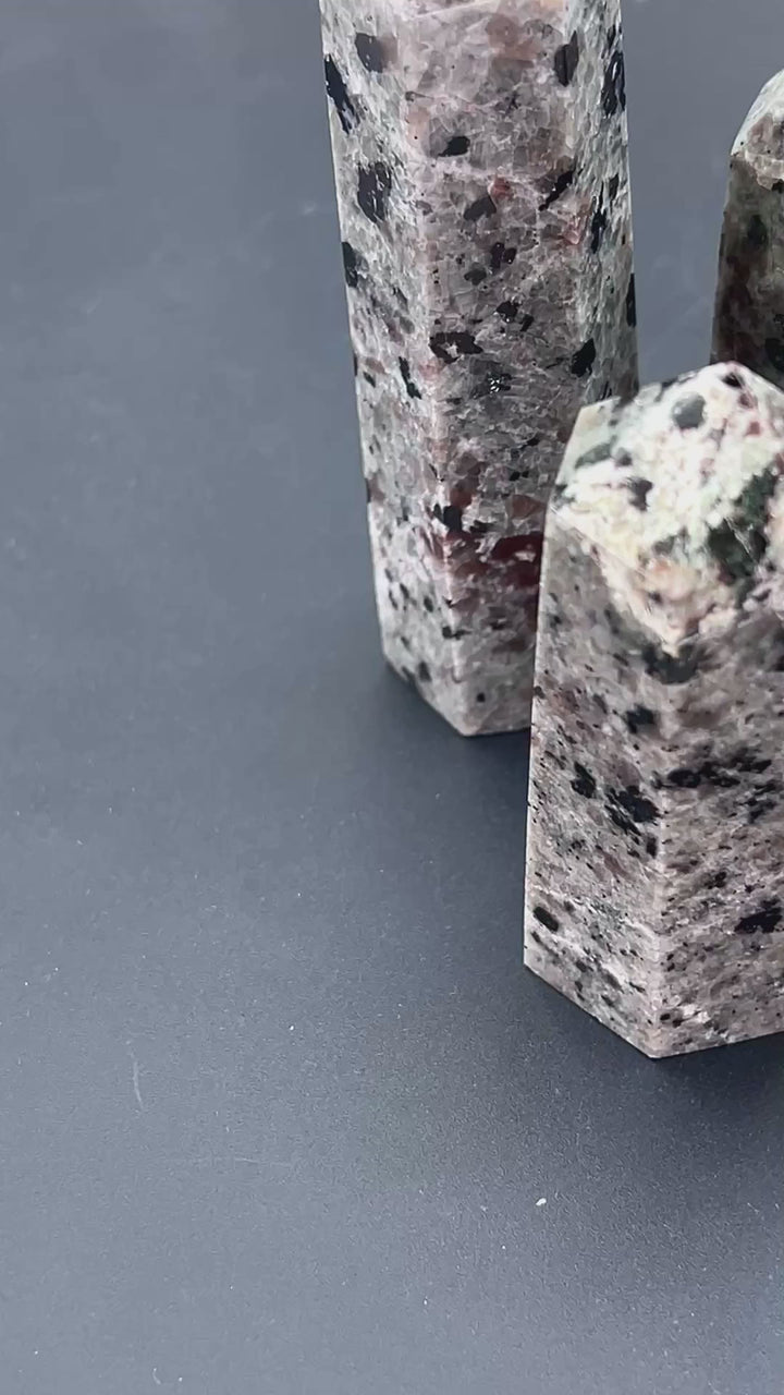 Sodalite Syenite Polished Standing Tower