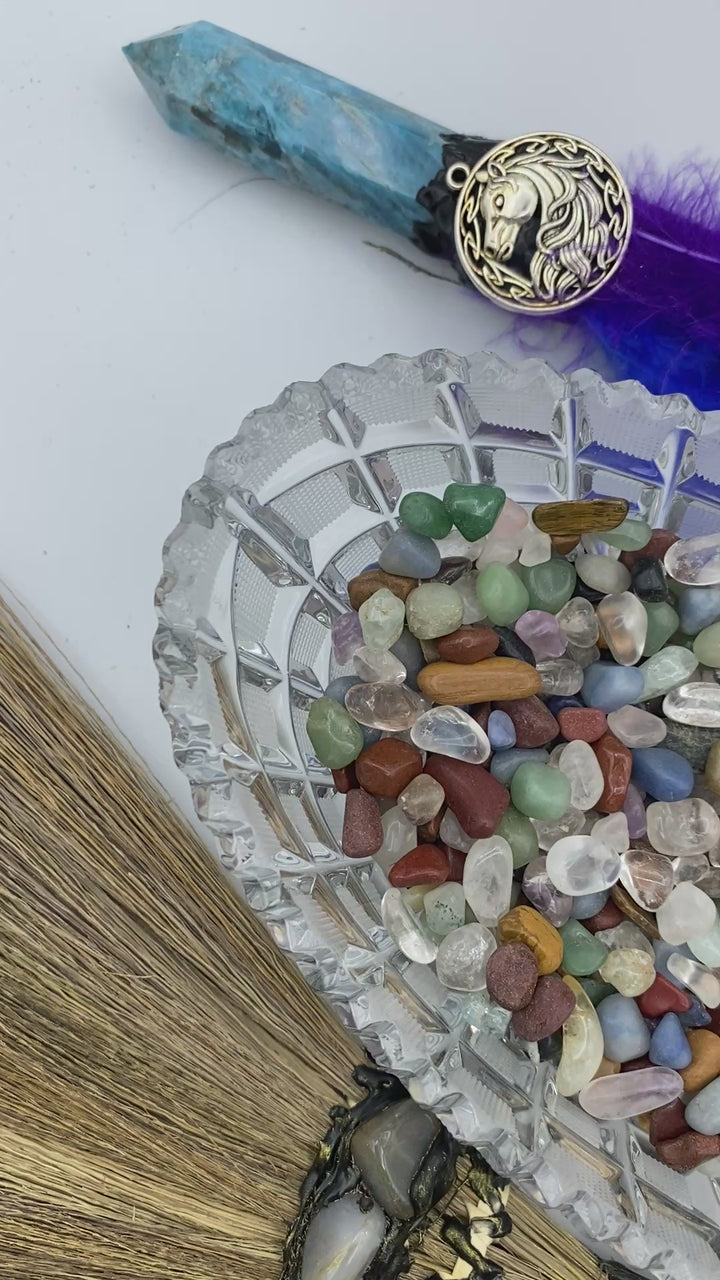 Tumbled Mixed Gemstone Chips 5 to 10mm from Brazil