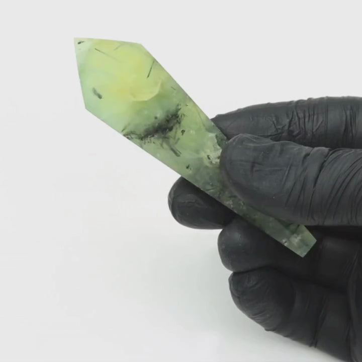 Prehnite Gemstone Wands (1 Pound) Size 4 Inches 6-Sided Single-Terminated Crystals