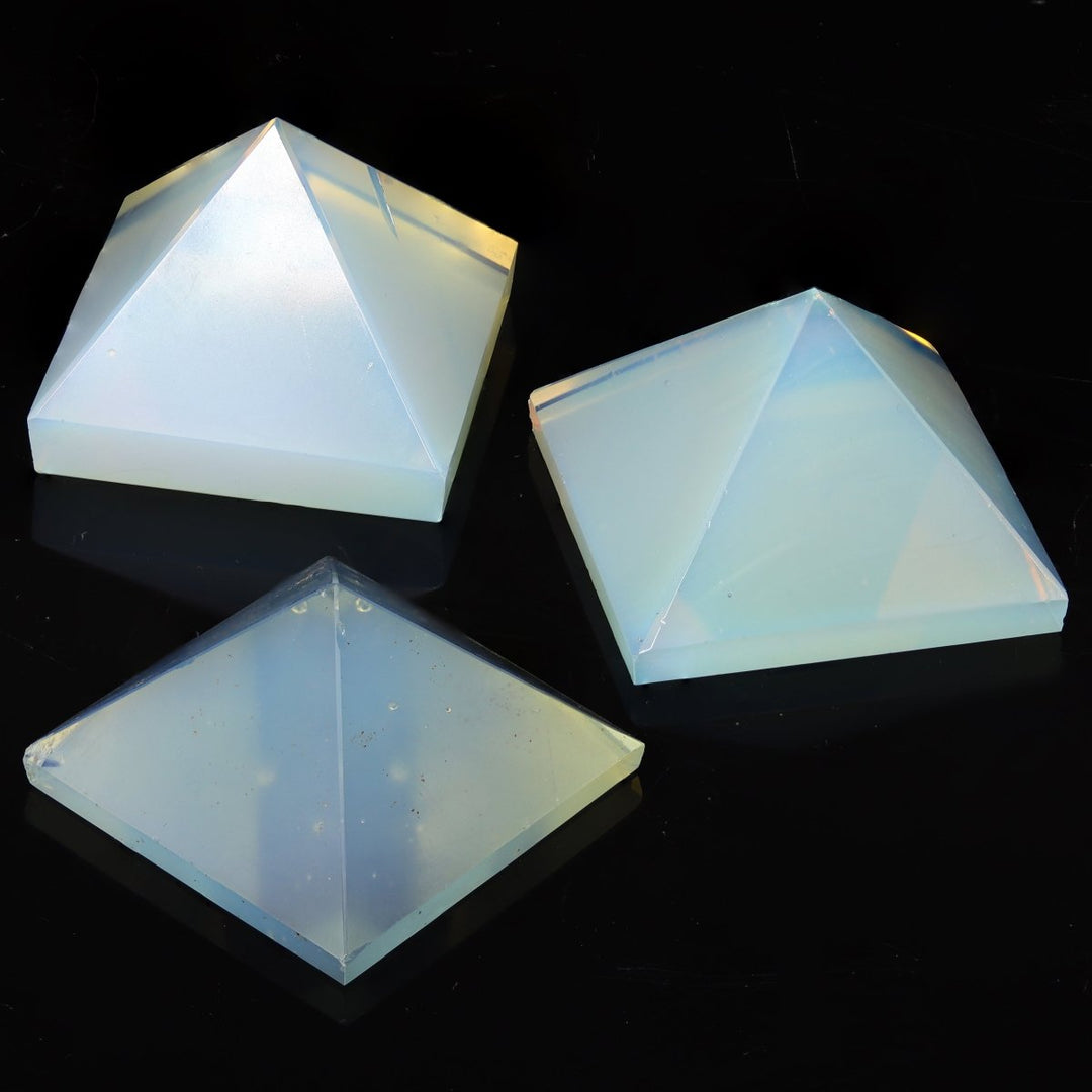 QTY 1 - Opalite Pyramid / 1 - 3" AVGCrystal River Gems
