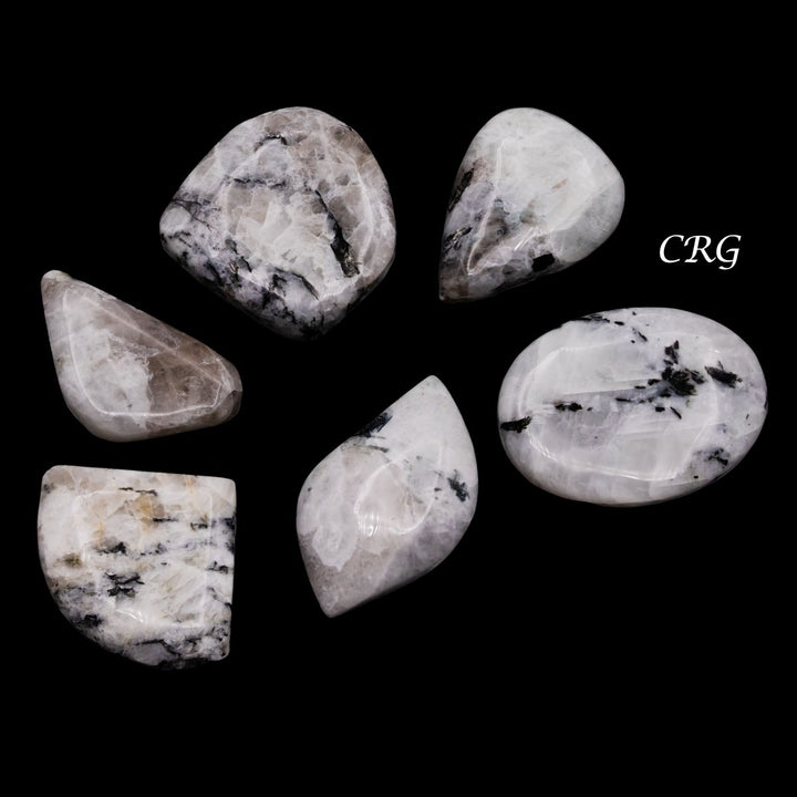 Rainbow Moonstone Cabochons (75 Grams) Mixed Sizes Bulk Wholesale Lot Crystal MineralsCrystal River Gems